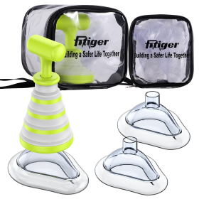 Folding First Aid Kit With 3 Sizes Of Masks, Suitable For All Ages Portable (Option: One)